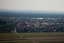 Enregistrement par drone de Quartier Graben in Graben-Neudorf dans le département Bade-Wurtemberg, Allemagne