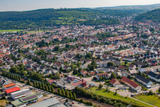 Weingarten dans le département Bade-Wurtemberg, Allemagne vue du ciel