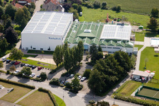 Vue aérienne de Salle Walzbach à Weingarten dans le département Bade-Wurtemberg, Allemagne