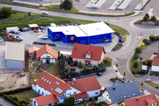 Vue aérienne de Anneau nord à Rülzheim dans le département Rhénanie-Palatinat, Allemagne