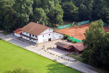 Vue aérienne de Terrain de tennis TSV 1908 Freckenfeld à Freckenfeld dans le département Rhénanie-Palatinat, Allemagne
