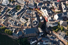 Photographie aérienne de Zones riveraines de la Sarre à le quartier Beurig in Saarburg dans le département Rhénanie-Palatinat, Allemagne