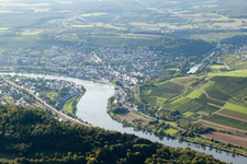 Vue aérienne de Wasserbillig dans le département Grevenmacher, Luxembourg