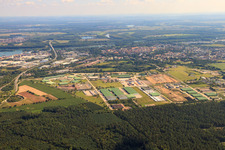 Photographie aérienne de Bundeswehr à Germersheim dans le département Rhénanie-Palatinat, Allemagne