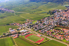 Les journées de la pomme de Zimmermann à Wachenheim an der Weinstraße dans le département Rhénanie-Palatinat, Allemagne hors des airs