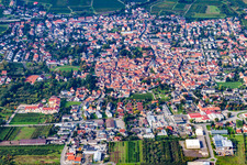 Vue oblique de Freinsheim dans le département Rhénanie-Palatinat, Allemagne