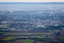 Enregistrement par drone de Frankenthal dans le département Rhénanie-Palatinat, Allemagne