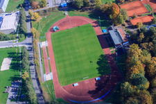 Stade Bienwald à Kandel dans le département Rhénanie-Palatinat, Allemagne vue d'en haut