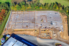Vue oblique de Zone industrielle de Horst, 2ème phase de construction Gazely Logistik à le quartier Minderslachen in Kandel dans le département Rhénanie-Palatinat, Allemagne