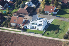 Enregistrement par drone de Quartier Billigheim in Billigheim-Ingenheim dans le département Rhénanie-Palatinat, Allemagne