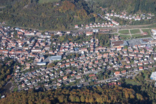 Annweiler am Trifels dans le département Rhénanie-Palatinat, Allemagne vue d'en haut