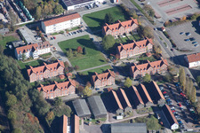 Vue aérienne de Zone industrielle et commerciale pour appareils de mesure STABILA à Annweiler am Trifels dans le département Rhénanie-Palatinat, Allemagne
