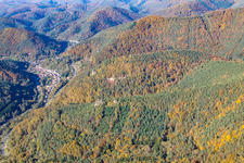 Photographie aérienne de Rinnthal dans le département Rhénanie-Palatinat, Allemagne