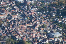 Annweiler am Trifels dans le département Rhénanie-Palatinat, Allemagne vue du ciel
