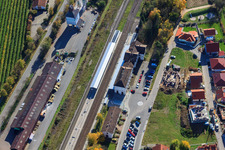 Gare à Winden dans le département Rhénanie-Palatinat, Allemagne hors des airs