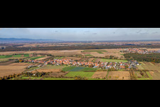 Quartier Minderslachen in Kandel dans le département Rhénanie-Palatinat, Allemagne vue d'en haut