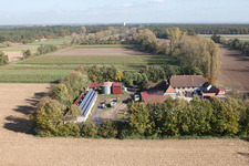 Vue oblique de Moulin à rebord à Erlenbach bei Kandel dans le département Rhénanie-Palatinat, Allemagne
