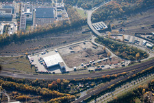 Photographie aérienne de Wofahrtsweierer Straße, Emons Spedition GmbH à le quartier Oststadt in Karlsruhe dans le département Bade-Wurtemberg, Allemagne