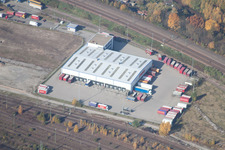 Wofahrtsweierer Straße, Emons Spedition GmbH à le quartier Oststadt in Karlsruhe dans le département Bade-Wurtemberg, Allemagne hors des airs