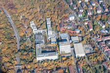 Vue aérienne de Campus universitaire KIT Campus Est à Fasanenweg à le quartier Oststadt in Karlsruhe dans le département Bade-Wurtemberg, Allemagne