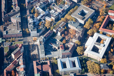 Photographie aérienne de Université KIT à le quartier Innenstadt-Ost in Karlsruhe dans le département Bade-Wurtemberg, Allemagne