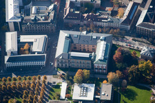 Vue aérienne de Galerie d'art à le quartier Innenstadt-West in Karlsruhe dans le département Bade-Wurtemberg, Allemagne