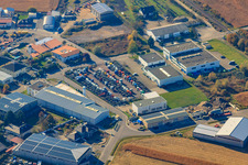 Vue aérienne de Service de production WISAG à Hagenbach dans le département Rhénanie-Palatinat, Allemagne