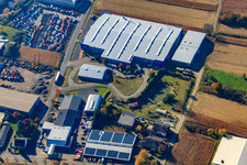 Vue aérienne de Technologie de surface OFTEC à Hagenbach dans le département Rhénanie-Palatinat, Allemagne