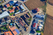 Vue aérienne de Zone industrielle de Perläckerstraße avec NordsonSELECT GmbH à Hagenbach dans le département Rhénanie-Palatinat, Allemagne