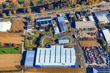 Photographie aérienne de Technologie de surface OFTEC à Hagenbach dans le département Rhénanie-Palatinat, Allemagne