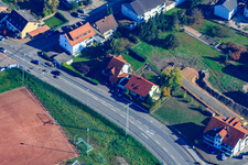 Vue aérienne de Sur le terrain de sport à Hagenbach dans le département Rhénanie-Palatinat, Allemagne