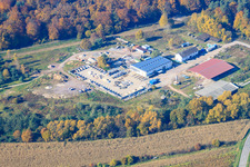 Vue oblique de Palatinum Paysagisme et Conception de Jardins à l'ancienne scierie à Hagenbach dans le département Rhénanie-Palatinat, Allemagne