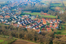 Vue aérienne de Nouvelle zone de développement à Winden dans le département Rhénanie-Palatinat, Allemagne