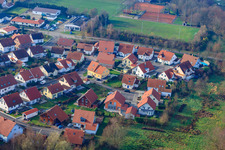 Vue aérienne de Nouvelle zone de développement à Winden dans le département Rhénanie-Palatinat, Allemagne