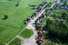 Image drone de Schleithal dans le département Bas Rhin, France
