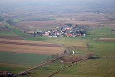 Vue oblique de Quartier Deutschhof in Kapellen-Drusweiler dans le département Rhénanie-Palatinat, Allemagne