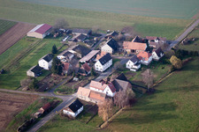 Quartier Deutschhof in Kapellen-Drusweiler dans le département Rhénanie-Palatinat, Allemagne hors des airs