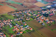 Vue aérienne de Dans le sud de l'Australie à Steinfeld dans le département Rhénanie-Palatinat, Allemagne