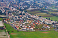 Vue aérienne de Nouvelle zone de développement Höhenweg à Kandel dans le département Rhénanie-Palatinat, Allemagne