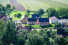 Enregistrement par drone de Niederlauterbach dans le département Bas Rhin, France