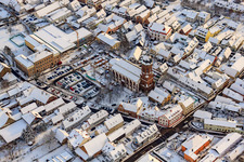 Photographie aérienne de Dans la neige à Kandel dans le département Rhénanie-Palatinat, Allemagne