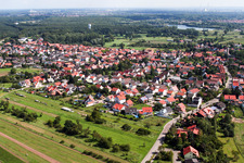 Vue oblique de Berg dans le département Rhénanie-Palatinat, Allemagne