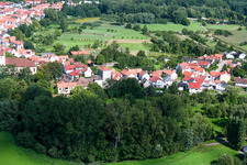 Berg dans le département Rhénanie-Palatinat, Allemagne hors des airs