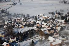 Wintzenbach dans le département Bas Rhin, France depuis l'avion