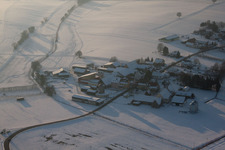 Quartier Deutschhof in Kapellen-Drusweiler dans le département Rhénanie-Palatinat, Allemagne vue du ciel