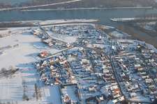 Munchhausen dans le département Bas Rhin, France depuis l'avion