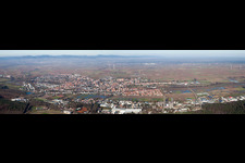Vue aérienne de Panorama à le quartier Herxheim in Herxheim bei Landau dans le département Rhénanie-Palatinat, Allemagne