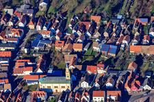 Saint Martin à Lingenfeld dans le département Rhénanie-Palatinat, Allemagne d'en haut