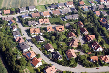 Bague château à Kandel dans le département Rhénanie-Palatinat, Allemagne vue d'en haut