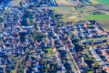 Vue aérienne de Hanhofen dans le département Rhénanie-Palatinat, Allemagne